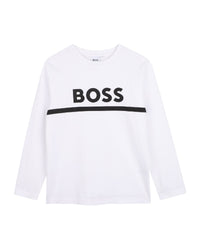 T-shirt manches longues en coton - Blanc