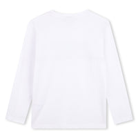 T-shirt manches longues en coton - Blanc