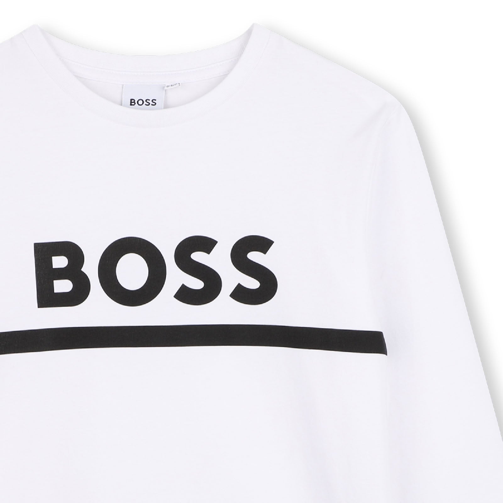 T-shirt manches longues en coton - Blanc
