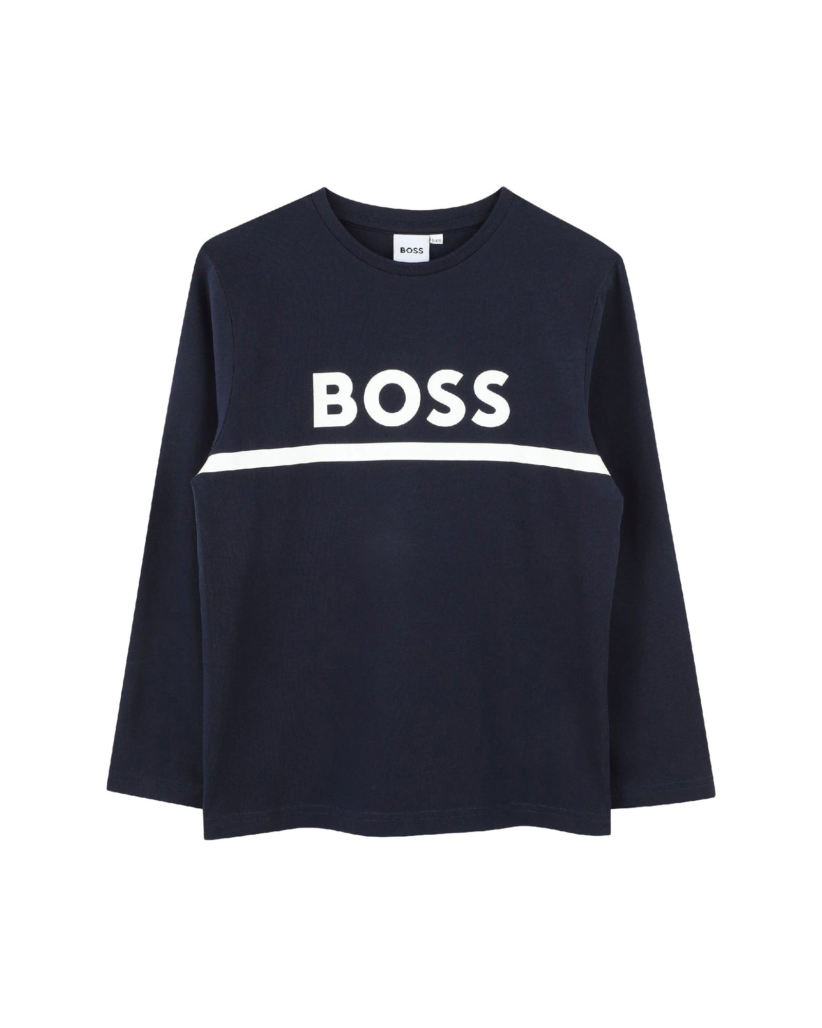Long-sleeved cotton T-shirt – Cargo Blue