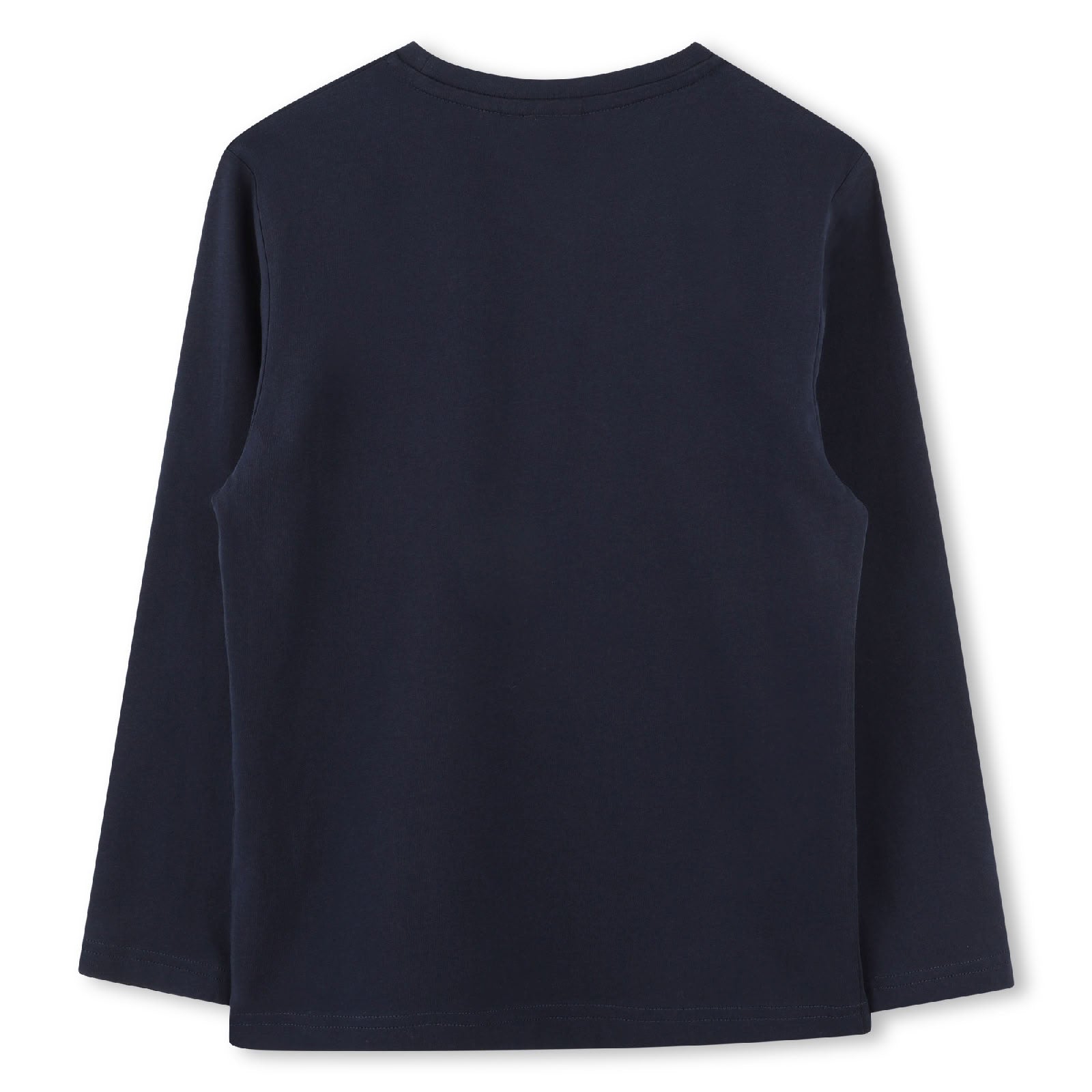 Long-sleeved cotton T-shirt - Cargo Blue