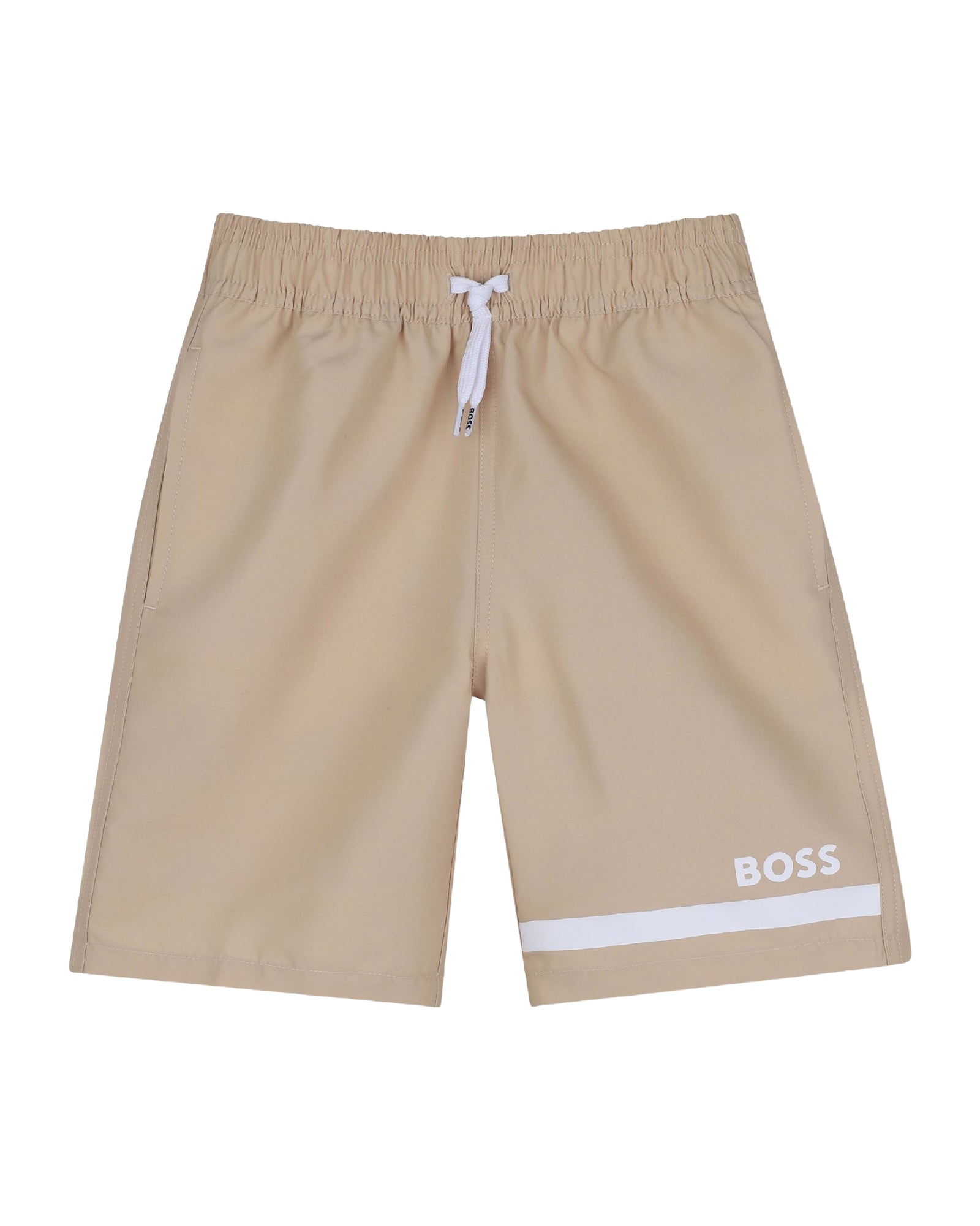 Swimming shorts with elasticated waistband - Dark Stone