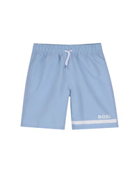 Short de bain élastiqué à la taille - Persian Blue