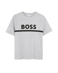 T-shirt manches courtes en coton - Gris Chiné