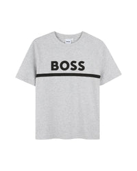 Short-sleeved cotton T-shirt – Heather Grey