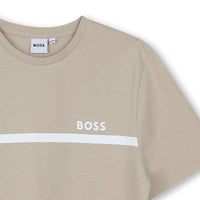 Short-sleeved cotton T-shirt - Dark Stone