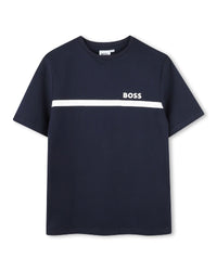 T-shirt manches courtes en coton - Bleu Cargo