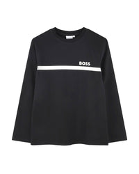 T-shirt manches longues en coton - Black