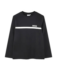 T-shirt manches longues en coton - Black