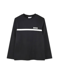 Long-sleeved cotton T-shirt - Black