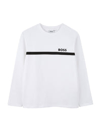 T-shirt manches longues en coton - Blanc