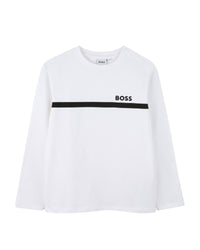 Long-sleeved cotton T-shirt - White
