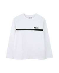 T-shirt manches longues en coton - Blanc