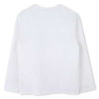 Long-sleeved cotton T-shirt - White