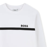 Long-sleeved cotton T-shirt - White