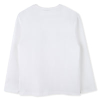 Long-sleeved cotton T-shirt - White
