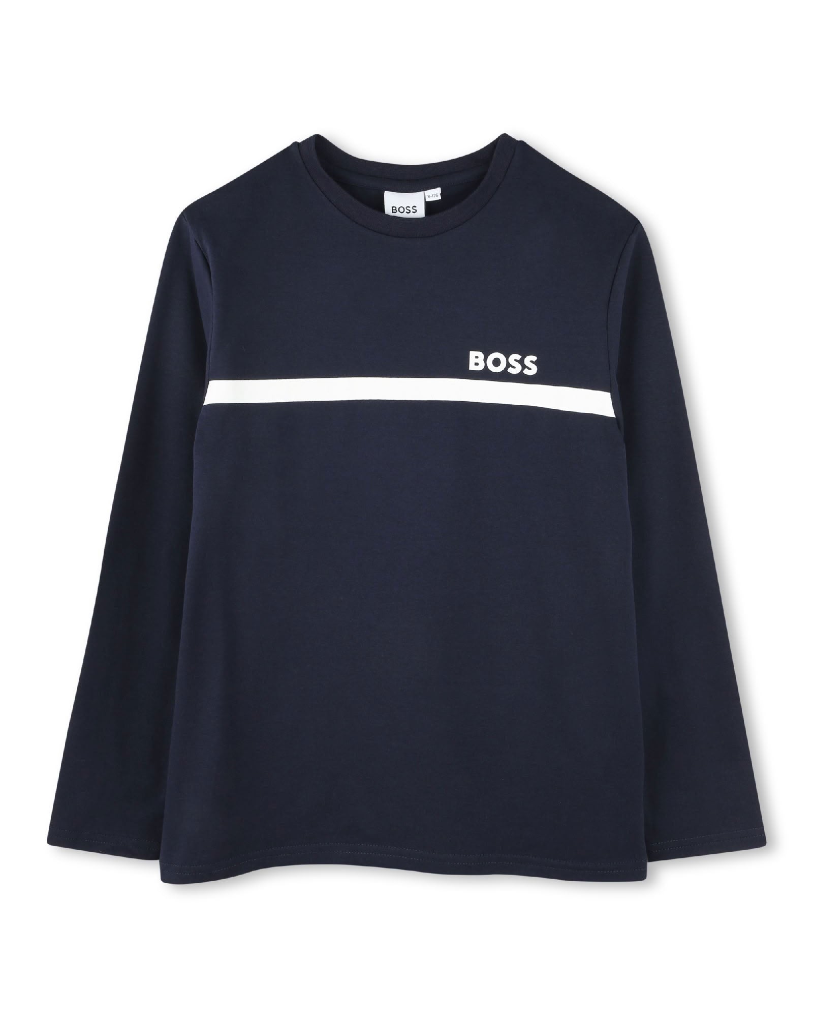 Long-sleeved cotton T-shirt - Cargo Blue
