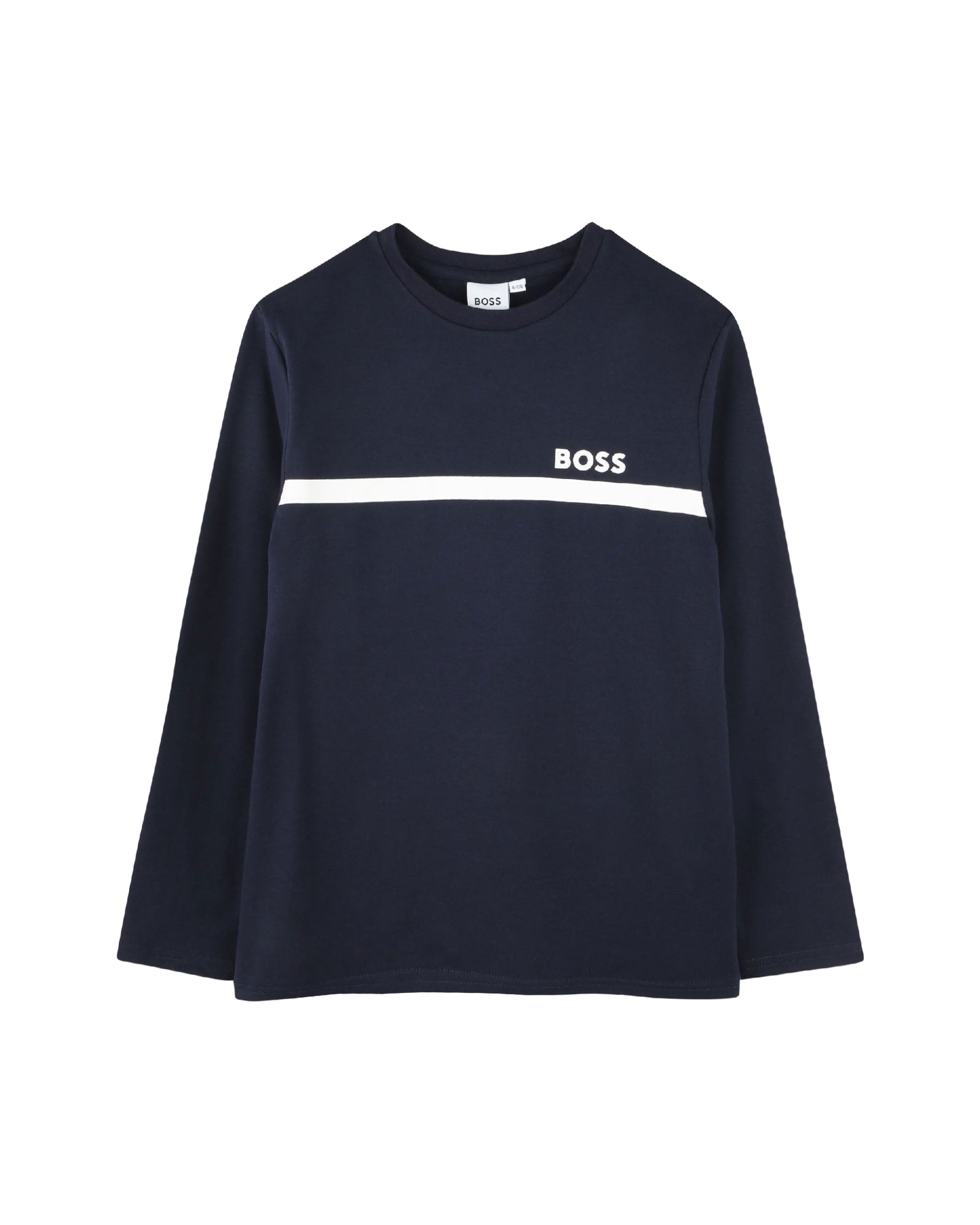 T-shirt manches longues en coton - Bleu Cargo