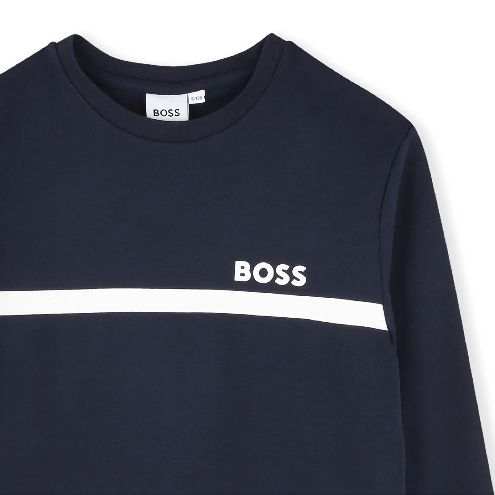 Long-sleeved cotton T-shirt - Cargo Blue