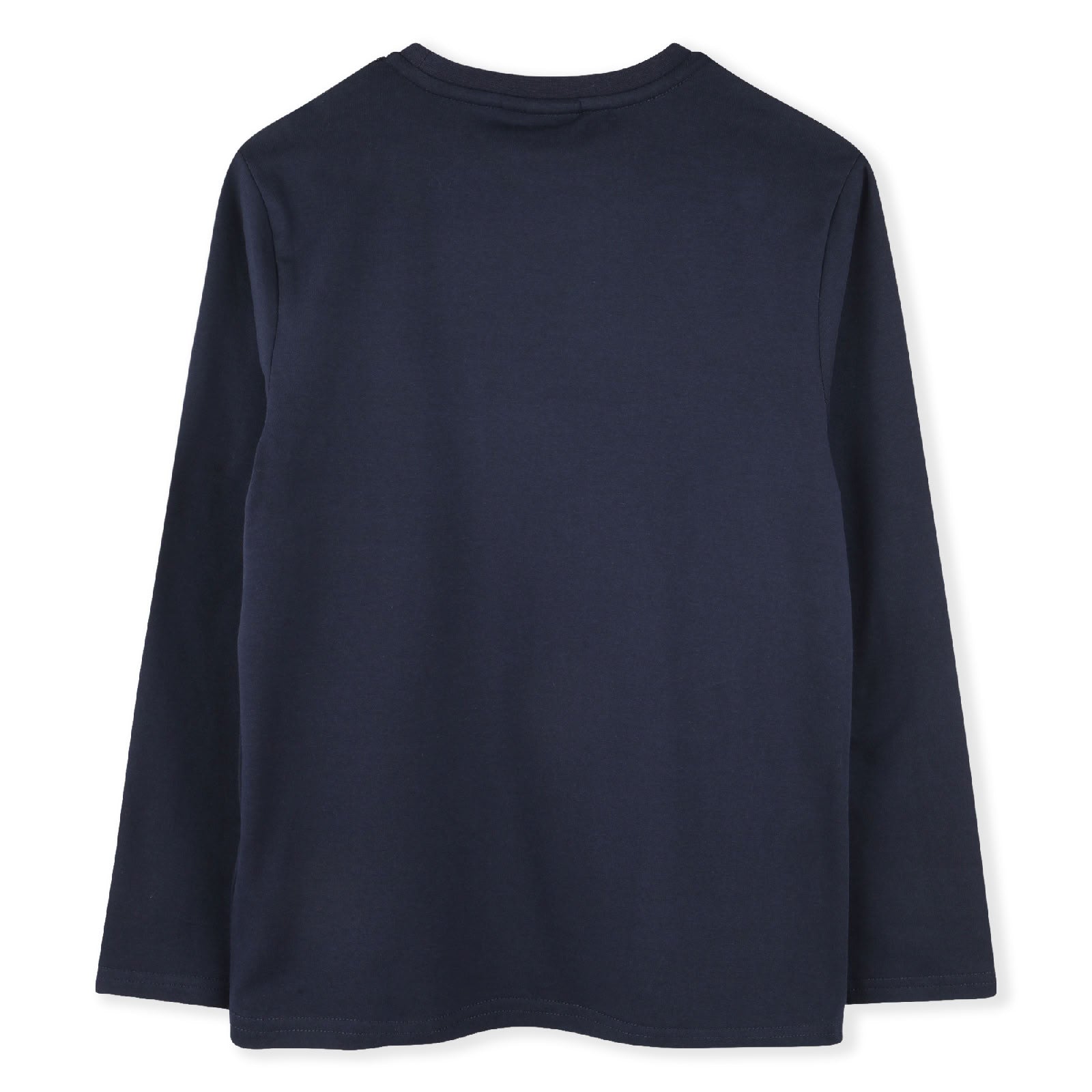 Long-sleeved cotton T-shirt - Cargo Blue