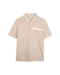 Polo manches courtes en coton - Dark Stone