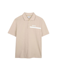 Polo manches courtes en coton - Dark Stone
