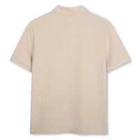 Polo manches courtes en coton - Dark Stone