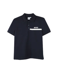 Polo manches courtes en coton - Bleu Cargo