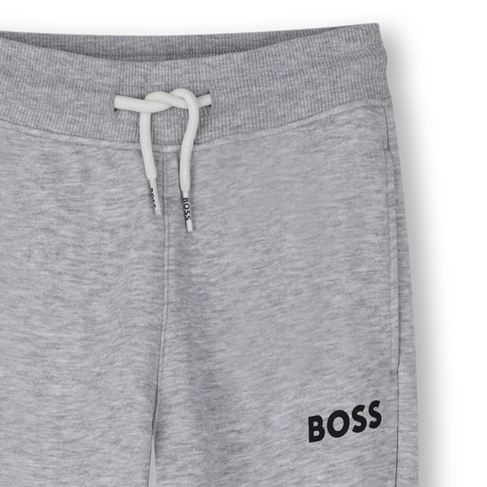 Cotton jogging trousers - Mottled Grey