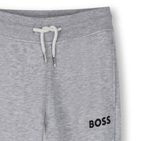 Pantalon jogging en coton - Gris Chiné