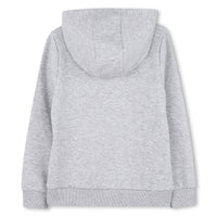 Sweat à capuche en coton - Gris Chiné
