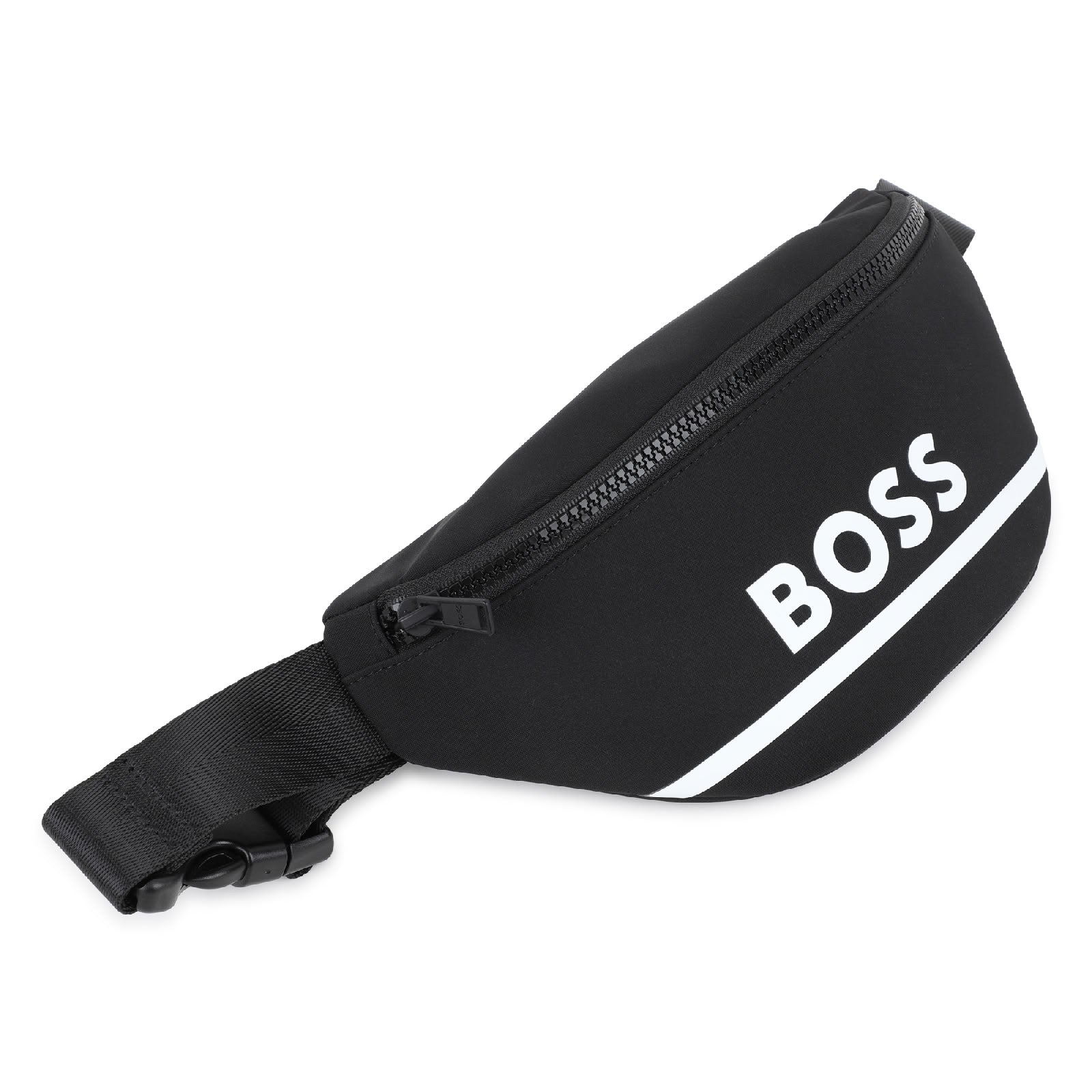 Canvas zipped fanny pack - Black