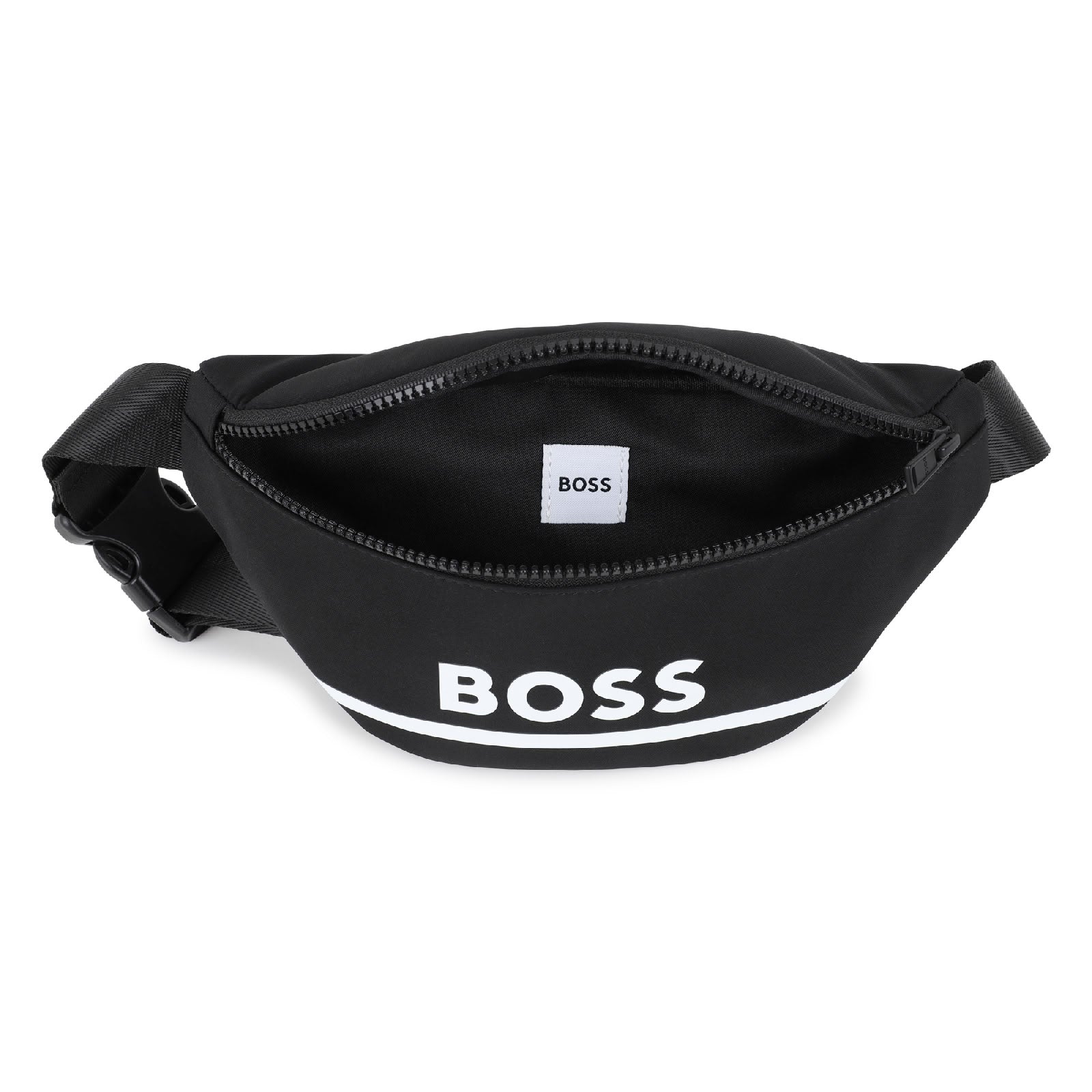 Canvas zipped fanny pack - Black