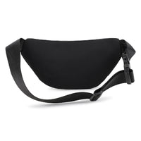 Sac banane zippé en toile - Black
