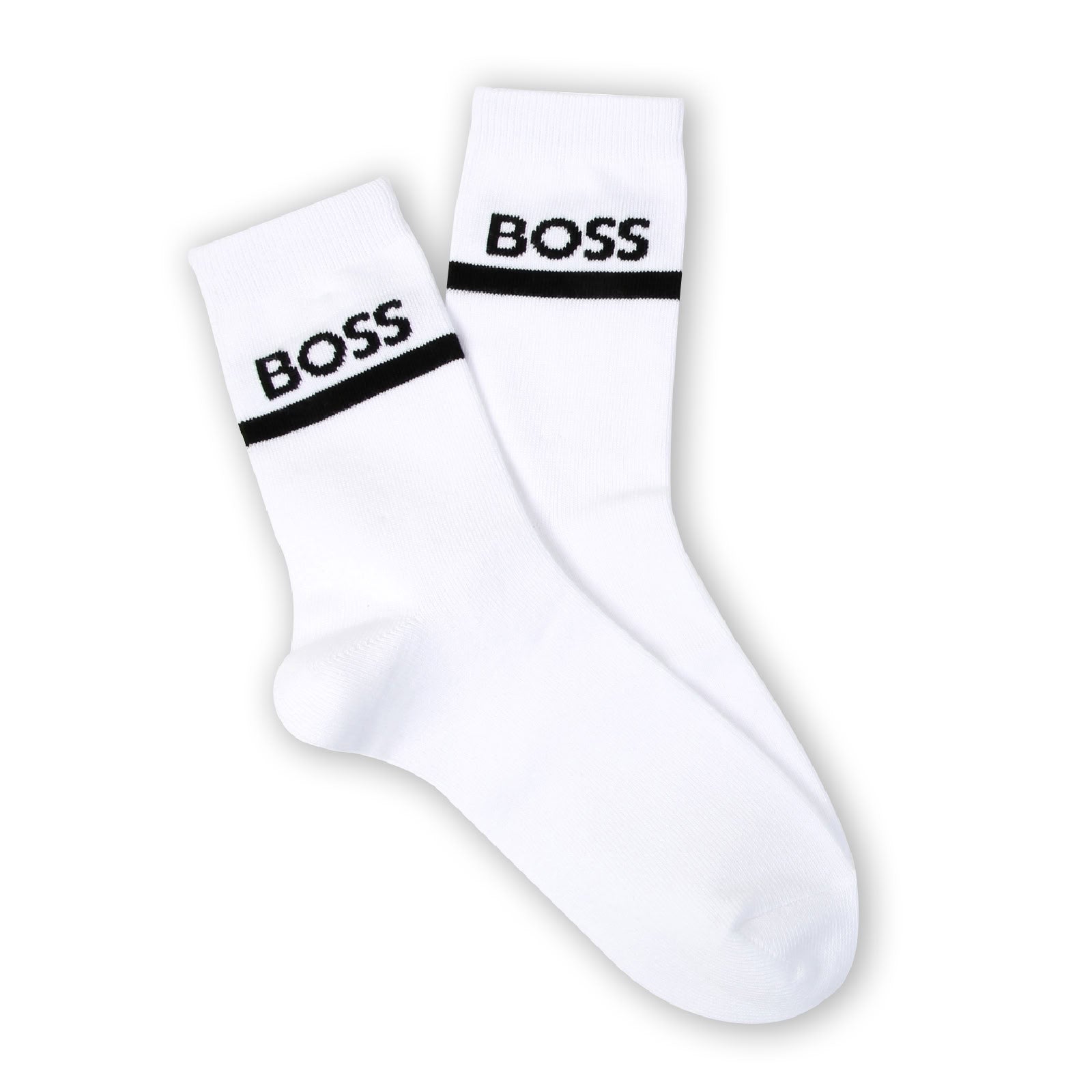 Lot de 2 paires de chaussettes en coton - Blanc
