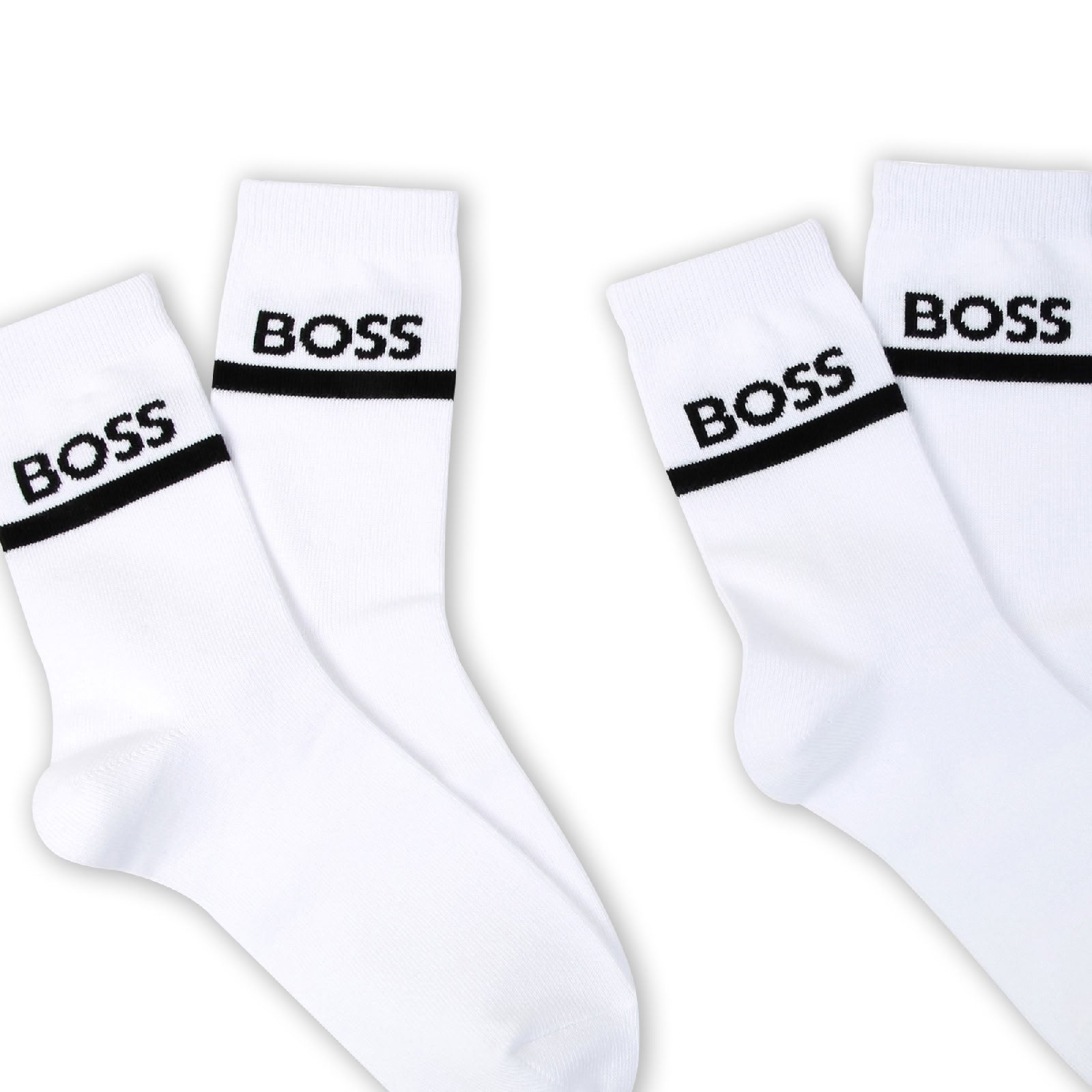 Lot de 2 paires de chaussettes en coton - Blanc