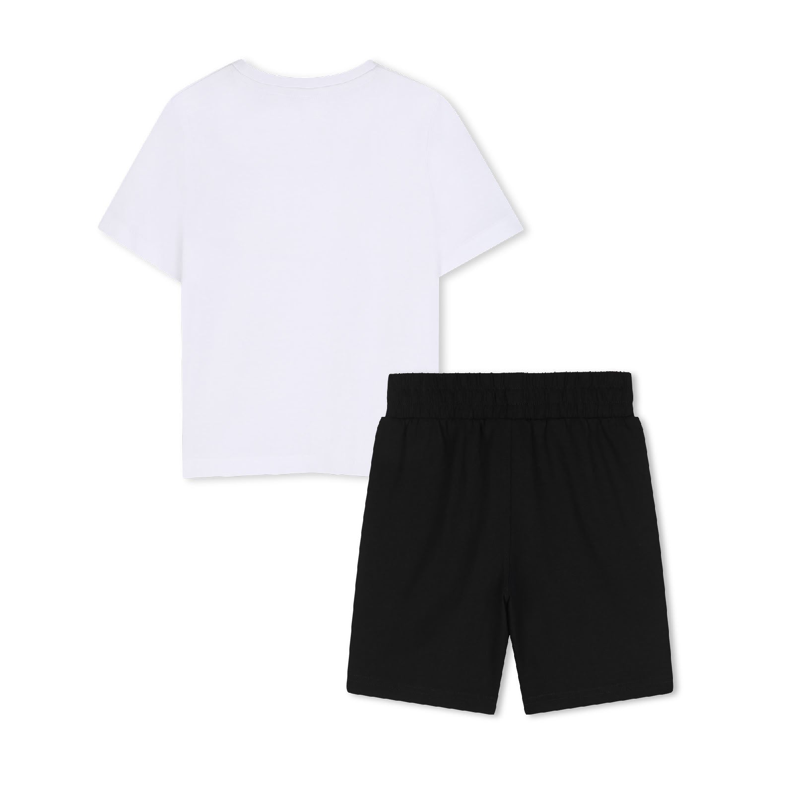 Ensemble t-shirt short en coton - Blanc