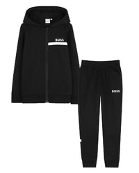 Cotton jogging suit - Black