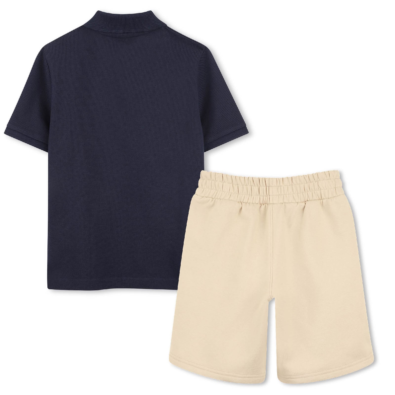 Ensemble polo et short en coton - Bleu Cargo