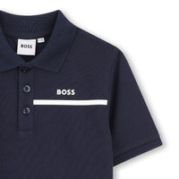 Ensemble polo et short en coton - Bleu Cargo
