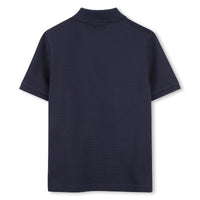 Ensemble polo et short en coton - Bleu Cargo