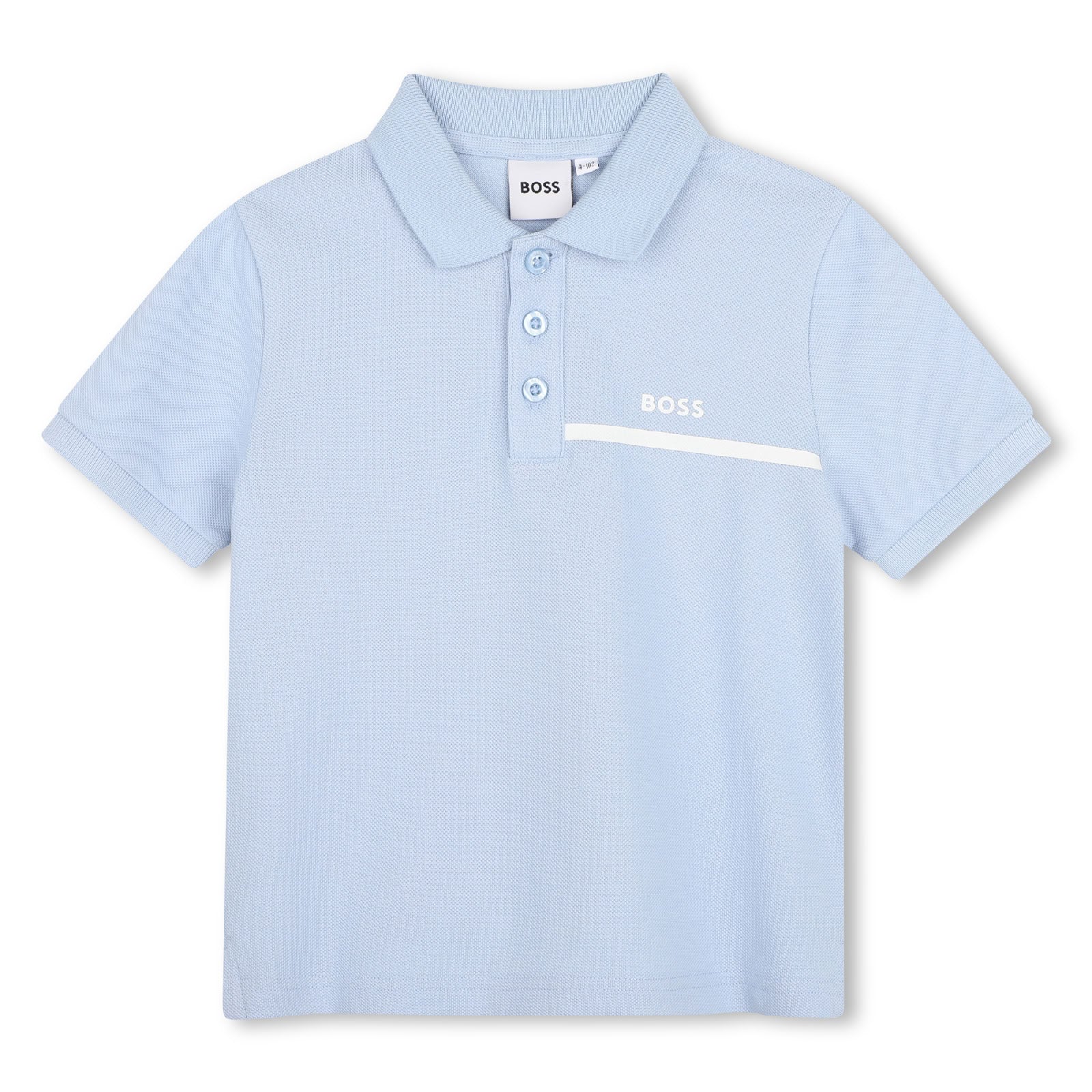 Cotton polo shirt and shorts set - Persian Blue