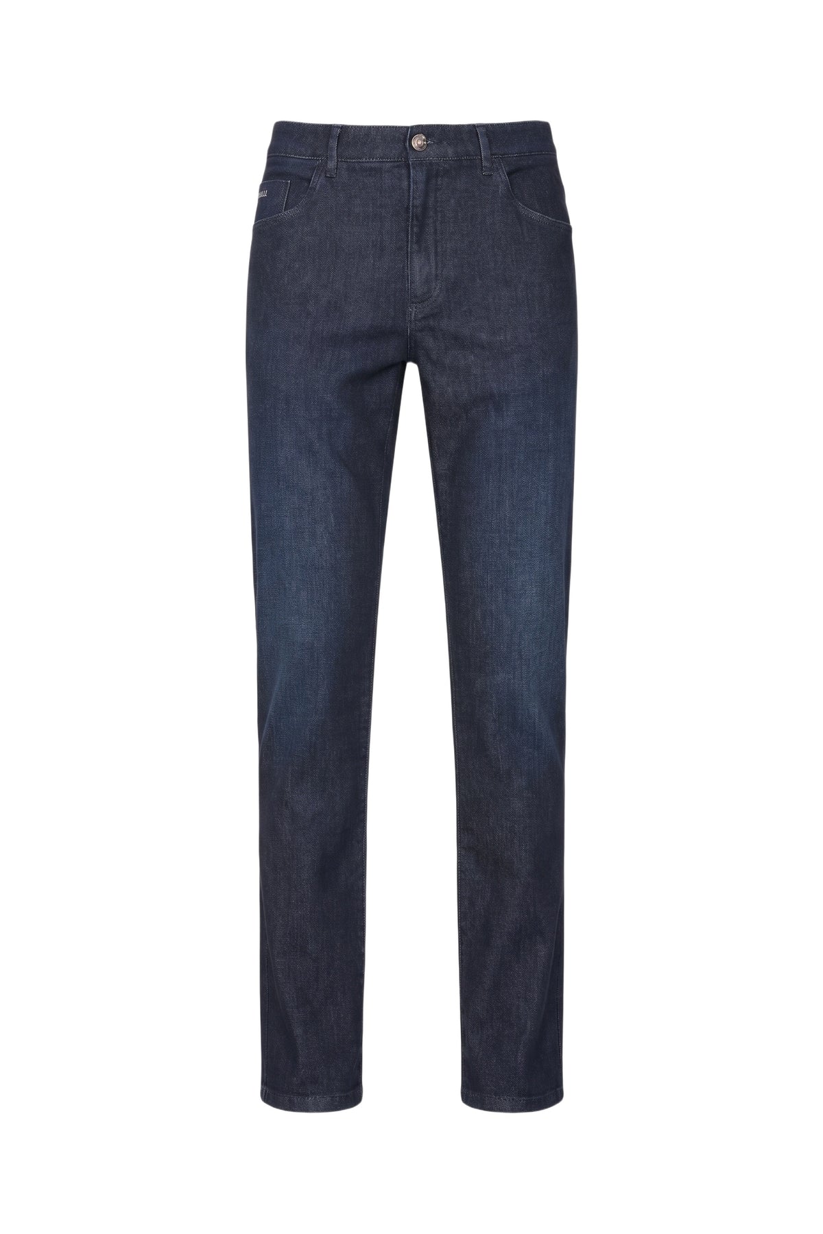 Pantalon ajusté en denim - Blue Navy
