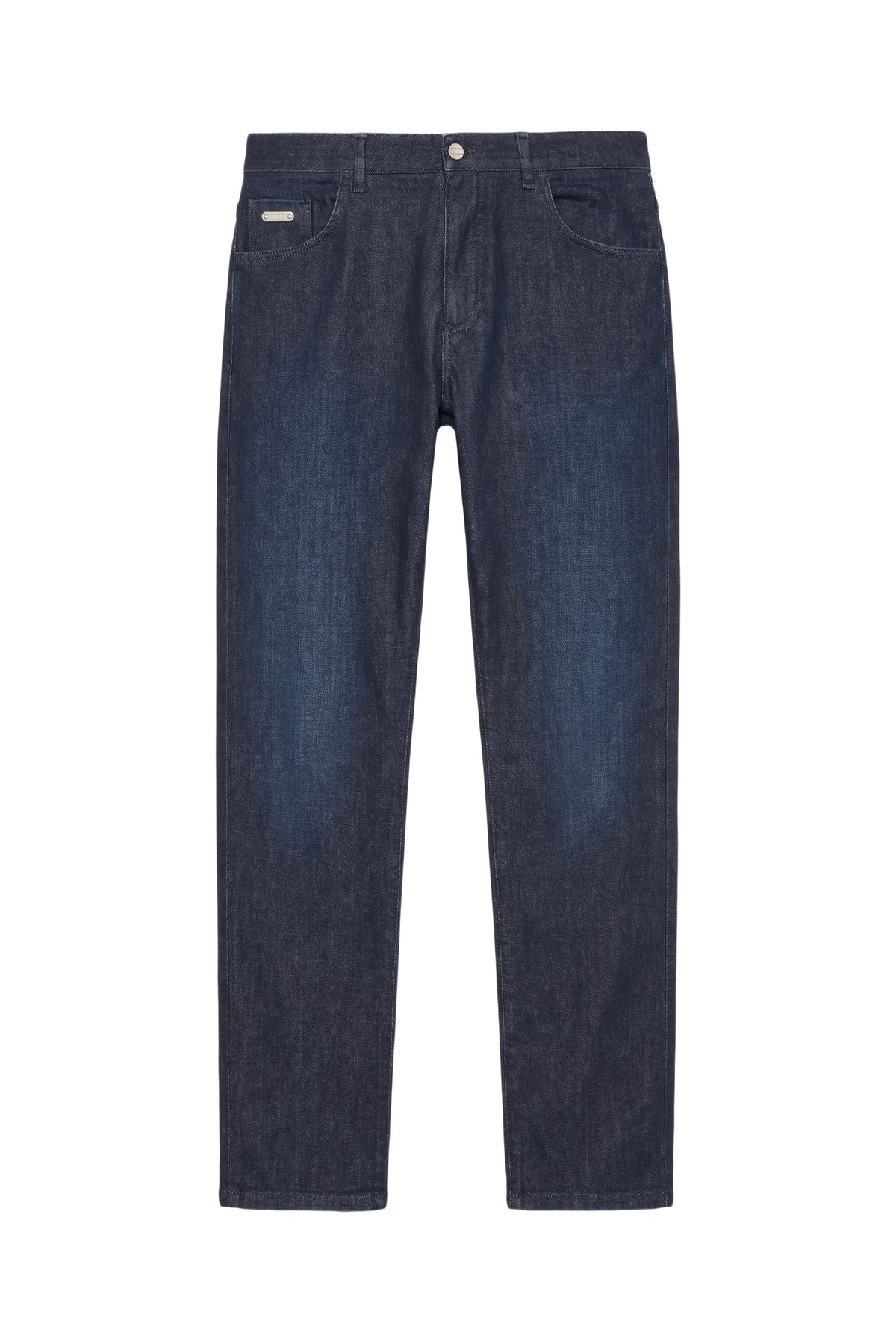 Pantalon droit en denim - Blue Navy & Black