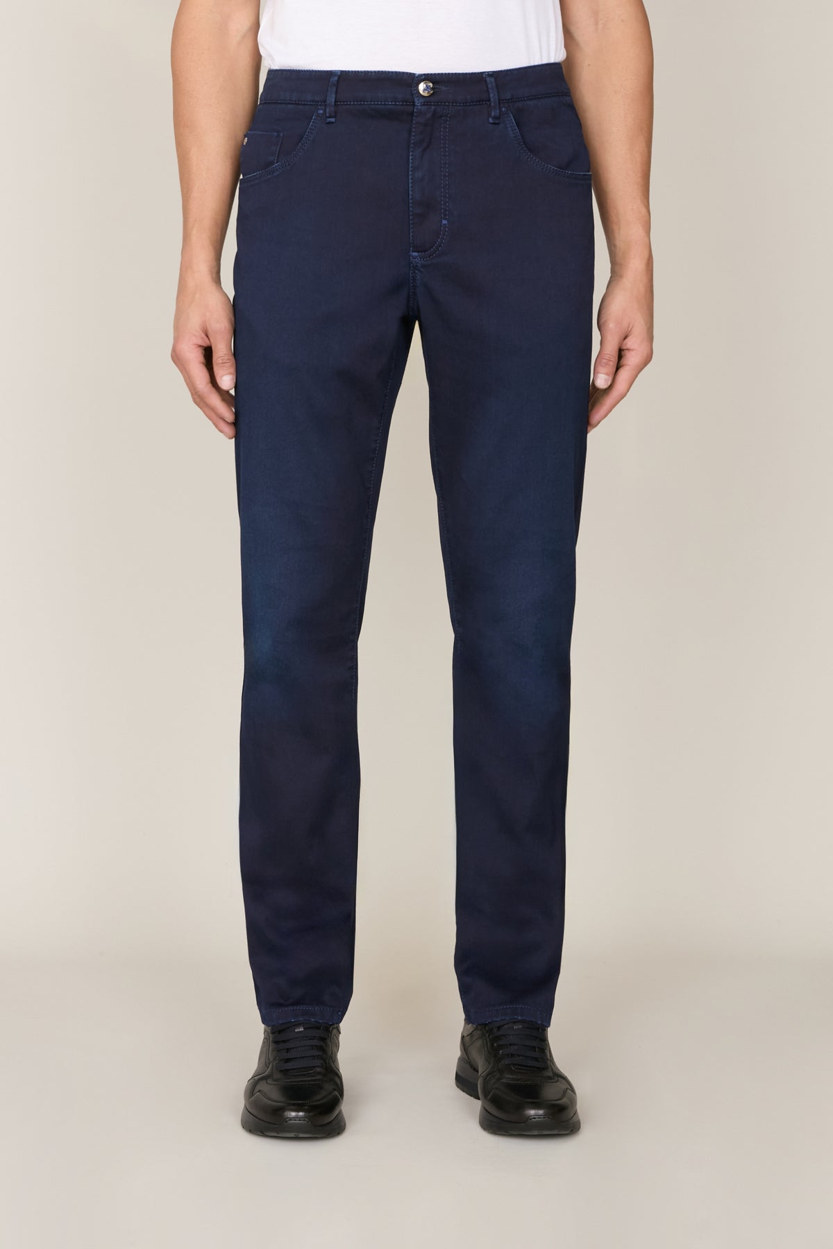 Pantalon ajusté en denim - Blue