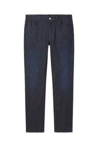 Pantalon taille haute en denim - Blue Navy