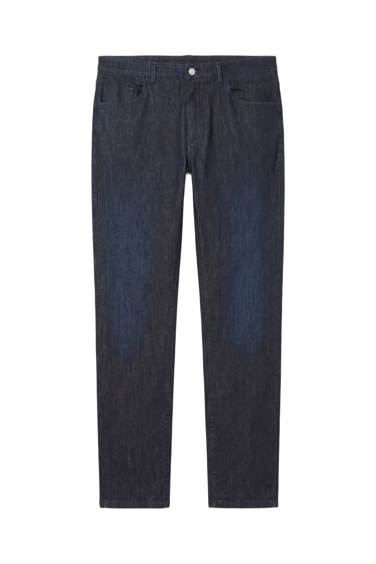Pantalon taille haute en denim - Blue Navy