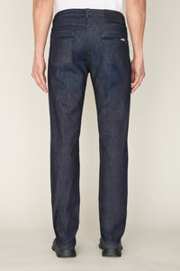 Pantalon taille haute en denim - Blue Navy