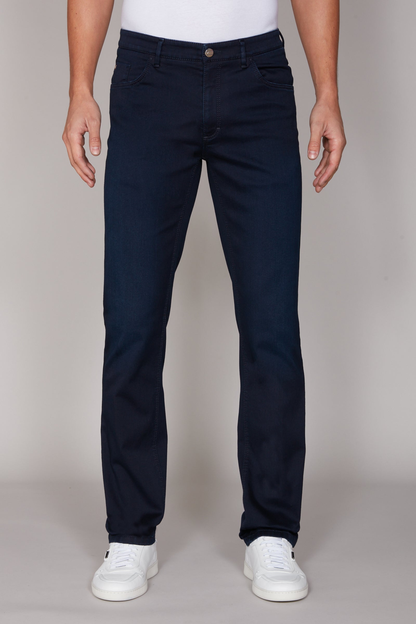 Jean coupe droite délavé - Bleu