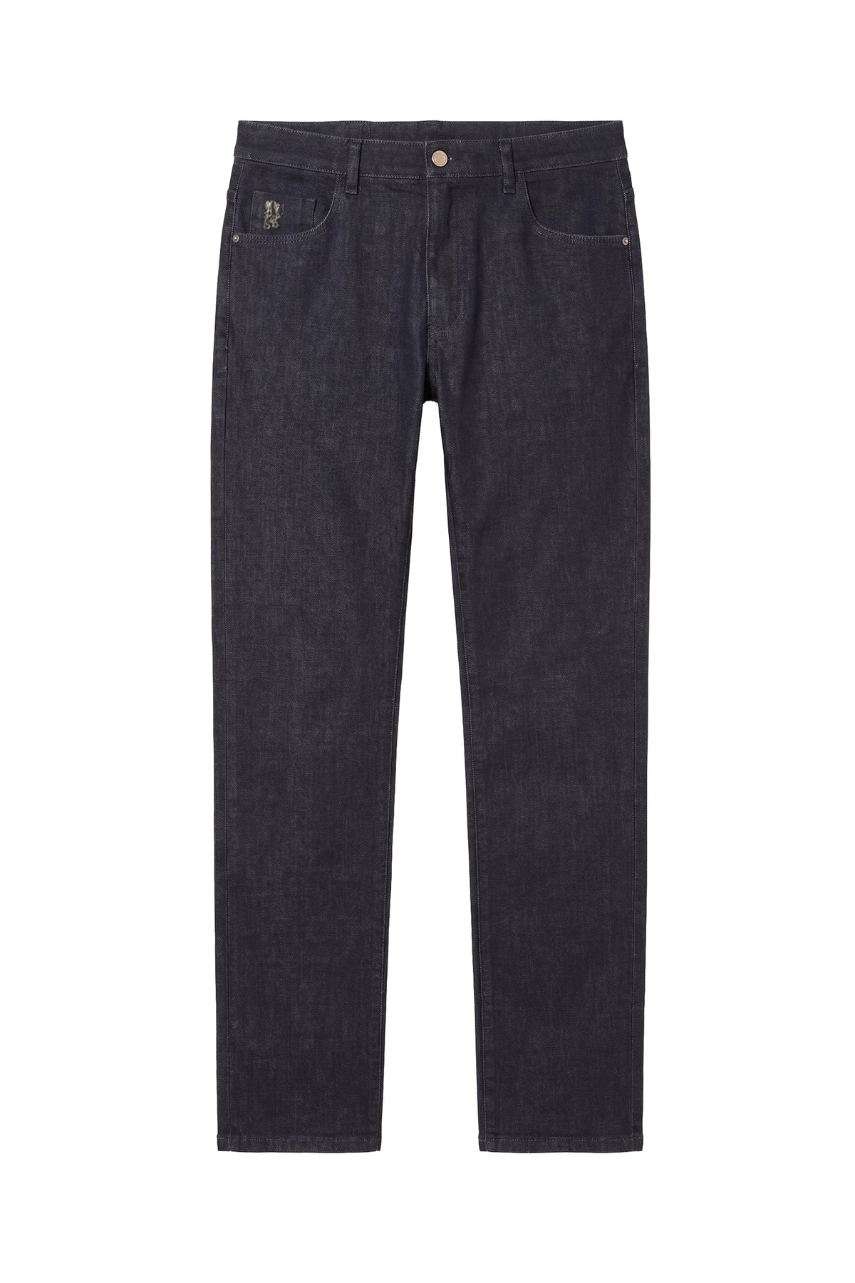 Pantalon droit en denim - Blue Navy